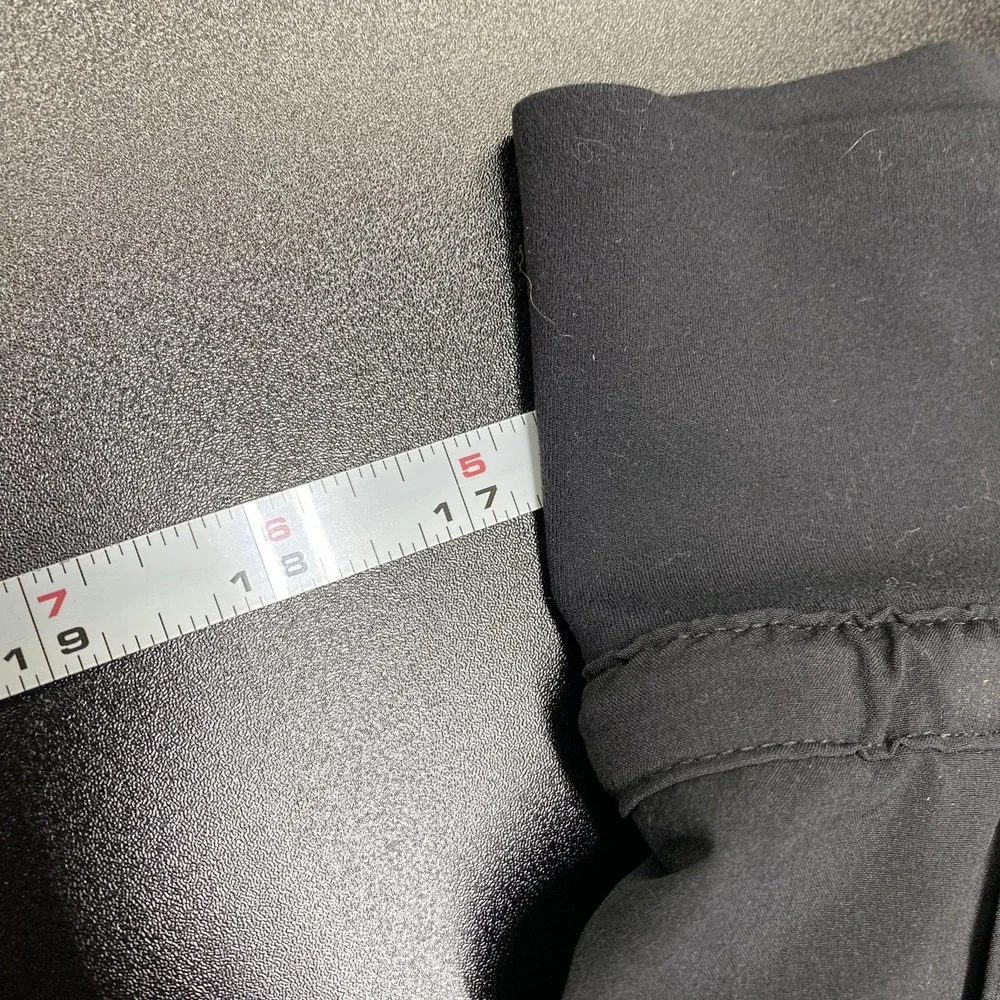 Athleta Attitude Lined Pants Womens 10P Black Ruched Jogger Activewear Pull On - Picture 9 of 13